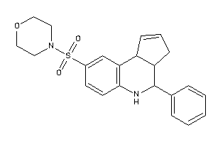 4-[(4-phenyl-3a,4,5,9b-tetrahydro-3H-cyclopenta[c]quinolin-8-yl)sulfonyl]morpholine