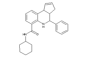 N-cyclohexyl-4-phenyl-3a,4,5,9b-tetrahydro-3H-cyclopenta[c]quinoline-6-carboxamide