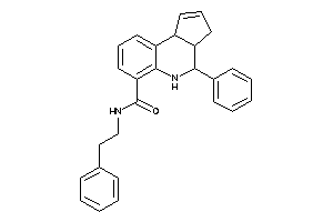 N-phenethyl-4-phenyl-3a,4,5,9b-tetrahydro-3H-cyclopenta[c]quinoline-6-carboxamide