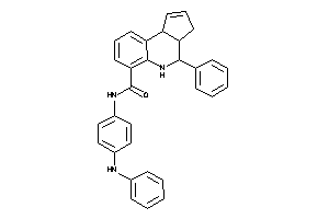 N-(4-anilinophenyl)-4-phenyl-3a,4,5,9b-tetrahydro-3H-cyclopenta[c]quinoline-6-carboxamide