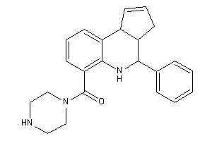 Image of (4-phenyl-3a,4,5,9b-tetrahydro-3H-cyclopenta[c]quinolin-6-yl)-piperazino-methanone