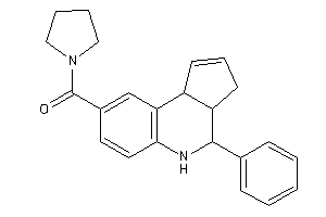Image of (4-phenyl-3a,4,5,9b-tetrahydro-3H-cyclopenta[c]quinolin-8-yl)-pyrrolidino-methanone