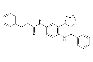 3-phenyl-N-(4-phenyl-3a,4,5,9b-tetrahydro-3H-cyclopenta[c]quinolin-8-yl)propionamide