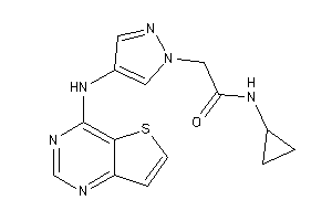 N-cyclopropyl-2-[4-(thieno[3,2-d]pyrimidin-4-ylamino)pyrazol-1-yl]acetamide