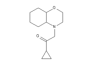 2-(2,3,4a,5,6,7,8,8a-octahydrobenzo[b][1,4]oxazin-4-yl)-1-cyclopropyl-ethanone