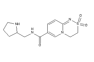 2,2-diketo-N-(pyrrolidin-2-ylmethyl)-3,4-dihydropyrido[2,1-c][1,2,4]thiadiazine-7-carboxamide