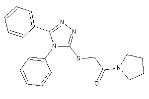 Image of 2-[(4,5-diphenyl-1,2,4-triazol-3-yl)thio]-1-pyrrolidino-ethanone