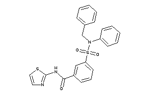 3-[benzyl(phenyl)sulfamoyl]-N-thiazol-2-yl-benzamide