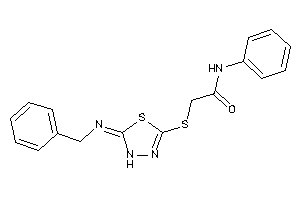 2-[(2-benzylimino-3H-1,3,4-thiadiazol-5-yl)thio]-N-phenyl-acetamide