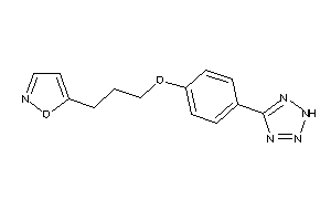 5-[3-[4-(2H-tetrazol-5-yl)phenoxy]propyl]isoxazole