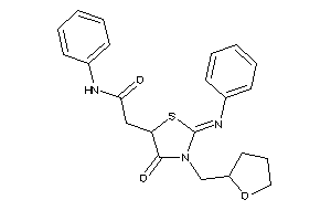 2-[4-keto-2-phenylimino-3-(tetrahydrofurfuryl)thiazolidin-5-yl]-N-phenyl-acetamide