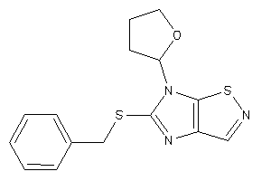 5-(benzylthio)-6-(tetrahydrofuryl)imidazo[4,5-d]isothiazole