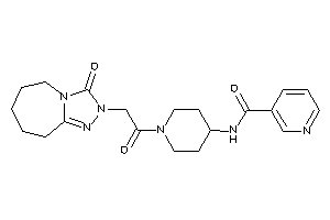 Image of N-[1-[2-(3-keto-6,7,8,9-tetrahydro-5H-[1,2,4]triazolo[4,3-a]azepin-2-yl)acetyl]-4-piperidyl]nicotinamide