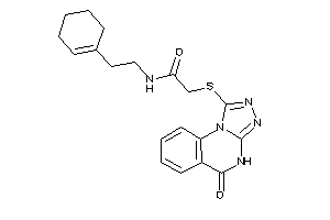 N-(2-cyclohexen-1-ylethyl)-2-[(5-keto-4H-[1,2,4]triazolo[4,3-a]quinazolin-1-yl)thio]acetamide