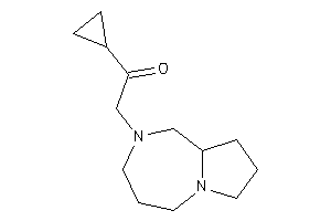 Image of 2-(1,3,4,5,7,8,9,9a-octahydropyrrolo[1,2-a][1,4]diazepin-2-yl)-1-cyclopropyl-ethanone