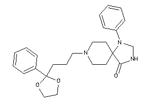1-phenyl-8-[3-(2-phenyl-1,3-dioxolan-2-yl)propyl]-1,3,8-triazaspiro[4.5]decan-4-one
