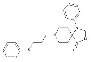 1-phenyl-8-[3-(phenylthio)propyl]-1,3,8-triazaspiro[4.5]decan-4-one