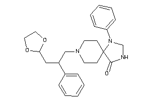 Image of 8-[3-(1,3-dioxolan-2-yl)-2-phenyl-propyl]-1-phenyl-1,3,8-triazaspiro[4.5]decan-4-one