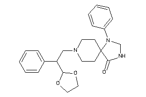 8-[2-(1,3-dioxolan-2-yl)-2-phenyl-ethyl]-1-phenyl-1,3,8-triazaspiro[4.5]decan-4-one