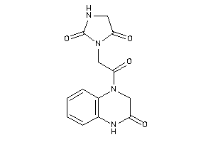 3-[2-keto-2-(3-keto-2,4-dihydroquinoxalin-1-yl)ethyl]hydantoin