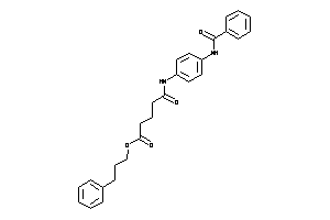 5-(4-benzamidoanilino)-5-keto-valeric Acid 3-phenylpropyl Ester