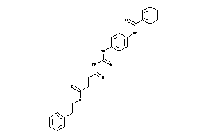 Image of 4-[(4-benzamidophenyl)thiocarbamoylamino]-4-keto-butyric Acid Phenethyl Ester