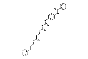 Image of 5-[(4-benzamidophenyl)thiocarbamoylamino]-5-keto-valeric Acid 3-phenylpropyl Ester