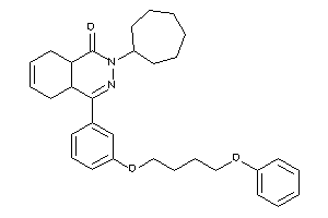 Image of 2-cycloheptyl-4-[3-(4-phenoxybutoxy)phenyl]-4a,5,8,8a-tetrahydrophthalazin-1-one