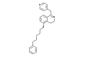 5-(5-phenylpentoxy)-1-(4-pyridylmethyl)-3,4-dihydroisoquinoline