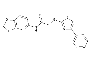 N-(1,3-benzodioxol-5-yl)-2-[(3-phenyl-1,2,4-thiadiazol-5-yl)thio]acetamide