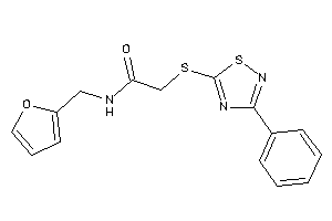 Image of N-(2-furfuryl)-2-[(3-phenyl-1,2,4-thiadiazol-5-yl)thio]acetamide