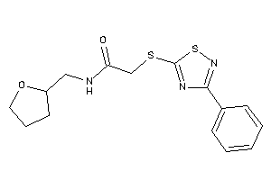 2-[(3-phenyl-1,2,4-thiadiazol-5-yl)thio]-N-(tetrahydrofurfuryl)acetamide