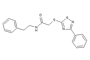 Image of N-phenethyl-2-[(3-phenyl-1,2,4-thiadiazol-5-yl)thio]acetamide