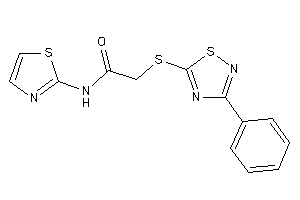 2-[(3-phenyl-1,2,4-thiadiazol-5-yl)thio]-N-thiazol-2-yl-acetamide