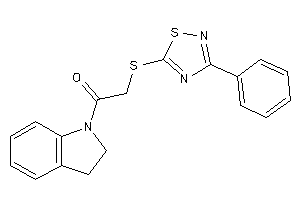 Image of 1-indolin-1-yl-2-[(3-phenyl-1,2,4-thiadiazol-5-yl)thio]ethanone