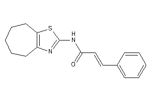 Image of 3-phenyl-N-(5,6,7,8-tetrahydro-4H-cyclohepta[d]thiazol-2-yl)acrylamide