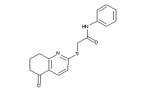2-[(5-keto-7,8-dihydro-6H-quinolin-2-yl)thio]-N-phenyl-acetamide