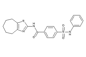 4-(phenylsulfamoyl)-N-(5,6,7,8-tetrahydro-4H-cyclohepta[d]thiazol-2-yl)benzamide