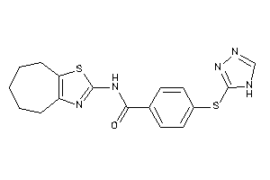 Image of N-(5,6,7,8-tetrahydro-4H-cyclohepta[d]thiazol-2-yl)-4-(4H-1,2,4-triazol-3-ylthio)benzamide