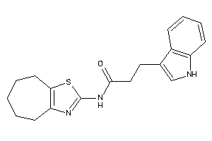 Image of 3-(1H-indol-3-yl)-N-(5,6,7,8-tetrahydro-4H-cyclohepta[d]thiazol-2-yl)propionamide