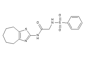 2-(benzenesulfonamido)-N-(5,6,7,8-tetrahydro-4H-cyclohepta[d]thiazol-2-yl)acetamide