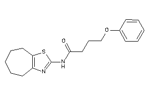 Image of 4-phenoxy-N-(5,6,7,8-tetrahydro-4H-cyclohepta[d]thiazol-2-yl)butyramide