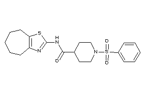 Image of 1-besyl-N-(5,6,7,8-tetrahydro-4H-cyclohepta[d]thiazol-2-yl)isonipecotamide