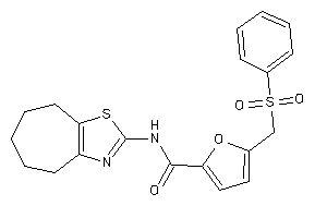 5-(besylmethyl)-N-(5,6,7,8-tetrahydro-4H-cyclohepta[d]thiazol-2-yl)-2-furamide