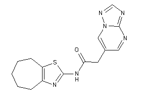 Image of N-(5,6,7,8-tetrahydro-4H-cyclohepta[d]thiazol-2-yl)-2-([1,2,4]triazolo[1,5-a]pyrimidin-6-yl)acetamide