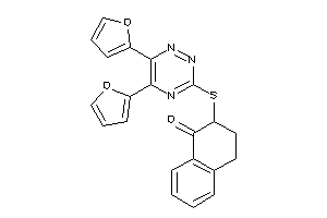 2-[[5,6-bis(2-furyl)-1,2,4-triazin-3-yl]thio]tetralin-1-one