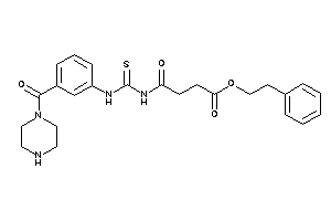4-keto-4-[[3-(piperazine-1-carbonyl)phenyl]thiocarbamoylamino]butyric Acid Phenethyl Ester