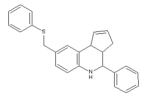 4-phenyl-8-[(phenylthio)methyl]-3a,4,5,9b-tetrahydro-3H-cyclopenta[c]quinoline
