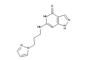 6-(3-pyrazol-1-ylpropylamino)-1,5-dihydropyrazolo[3,4-d]pyrimidin-4-one