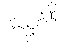 Image of 2-[(6-keto-4-phenyl-4,5-dihydro-1H-pyrimidin-2-yl)thio]-N-(1-naphthyl)acetamide